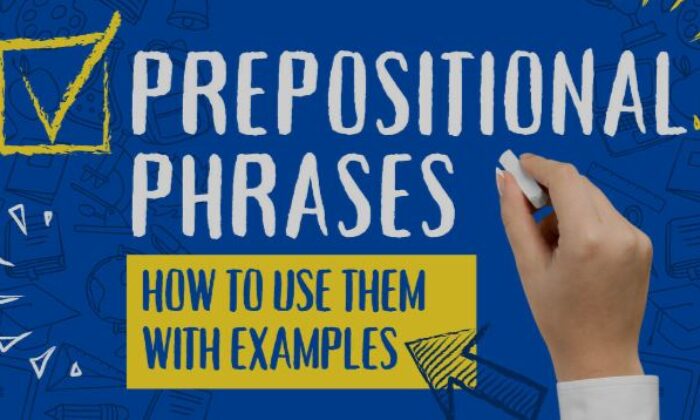 10 most used prepositional phrases | With example sentences